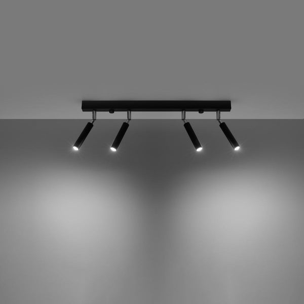 Deckenleuchte Eyetech 4 Schwarz Vierflammige Schwarze Deckenleuchte – Kompakt & Flexibel-Leuchtezauber