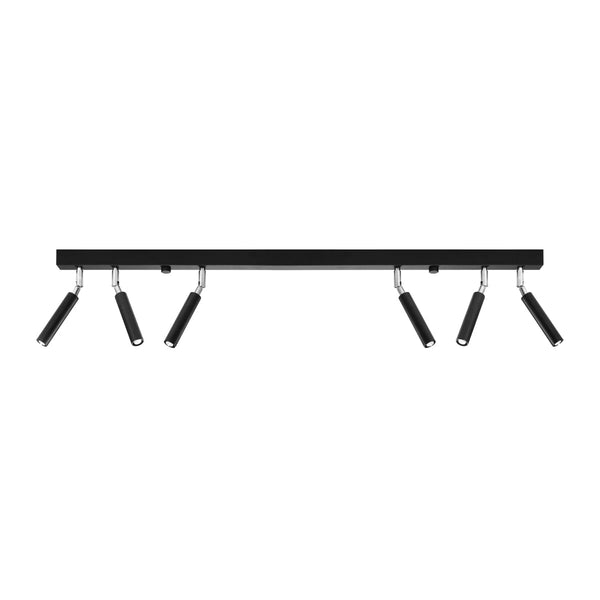 Deckenleuchte Eyetech 6 Schwarz Moderne Schwarze 6-Flammige Spotlampe – Stark & Stilvoll-Leuchtezauber