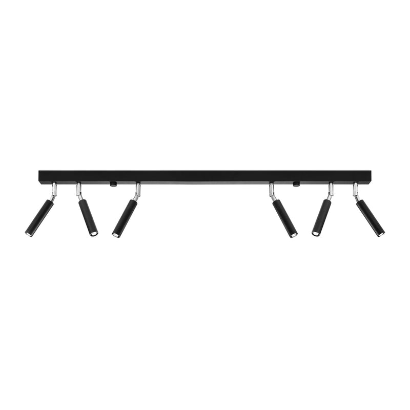 Deckenleuchte Eyetech 6 Schwarz Moderne Schwarze 6-Flammige Spotlampe – Stark & Stilvoll-Leuchtezauber