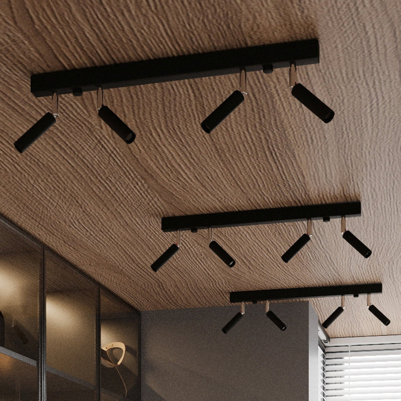 Deckenleuchte Eyetech 6 Schwarz Moderne Schwarze 6-Flammige Spotlampe – Stark & Stilvoll-Leuchtezauber