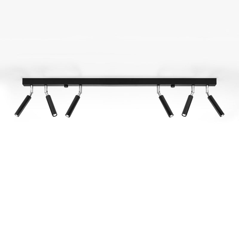 Deckenleuchte Eyetech 6 Schwarz Moderne Schwarze 6-Flammige Spotlampe – Stark & Stilvoll-Leuchtezauber