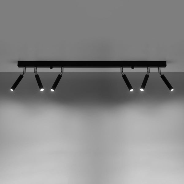 Deckenleuchte Eyetech 6 Schwarz Moderne Schwarze 6-Flammige Spotlampe – Stark & Stilvoll-Leuchtezauber