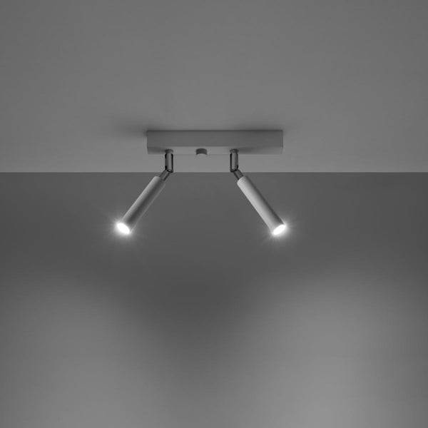 Deckenleuchte Eyetech 2 Weiß Weiße Zweiflammige Spot-Deckenlampe – Dezent & Funktional-Leuchtezauber