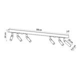 Deckenleuchte Eyetech 6 Weiß Sechsflammige Weiße Spot-Deckenlampe – Vielseitig & Lichtstark-Leuchtezauber