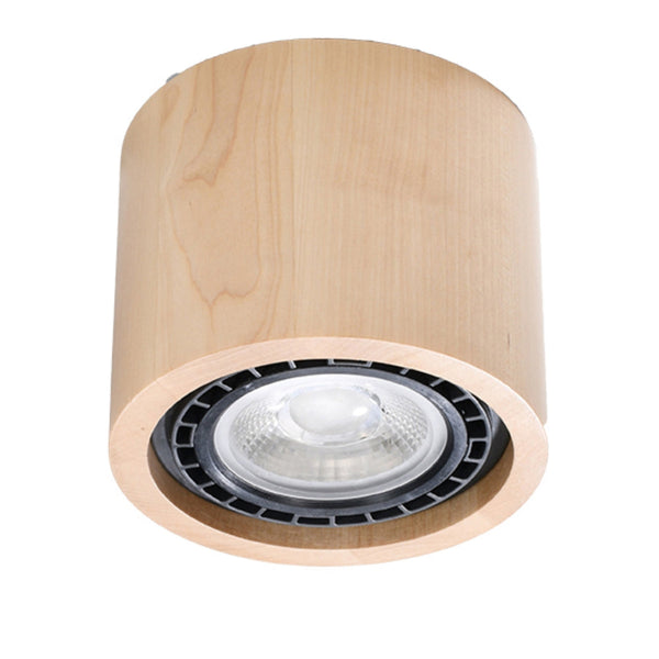 Deckenleuchte Basic 1 Naturholz Kleine Deckenleuchte Mit Holz-Optik – Schlicht & Natürlich-Leuchtezauber