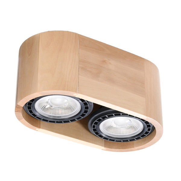 Deckenleuchte Basic 2 Naturholz Minimalistische Holz-Deckenleuchte – Warm & Zeitlos-Leuchtezauber