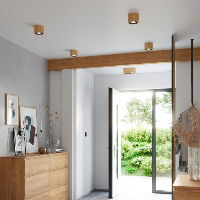 Deckenleuchte Basic 2 Naturholz Minimalistische Holz-Deckenleuchte – Warm & Zeitlos-Leuchtezauber