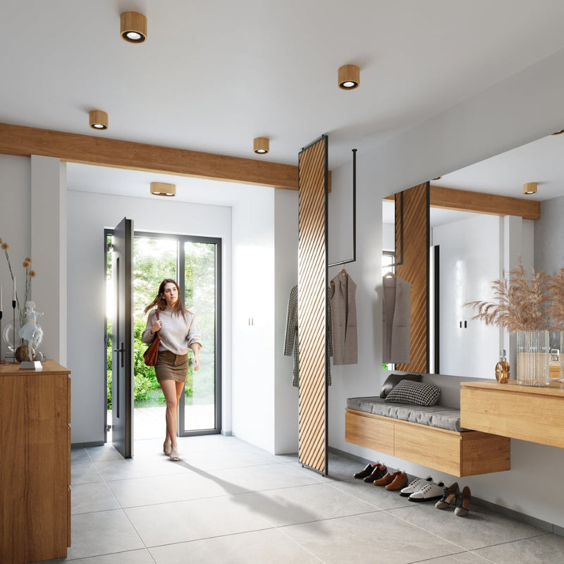 Deckenleuchte Basic 2 Naturholz Minimalistische Holz-Deckenleuchte – Warm & Zeitlos-Leuchtezauber