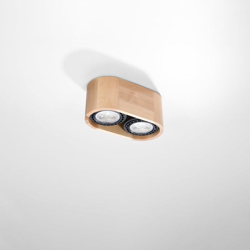 Deckenleuchte Basic 2 Naturholz Minimalistische Holz-Deckenleuchte – Warm & Zeitlos-Leuchtezauber