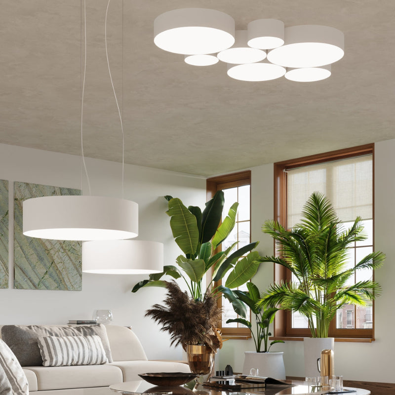 Deckenleuchte Arena 55 Weiß Große Weiße Deckenlampe – Stilvoll & Lichtstark-Leuchtezauber