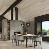 Hängeleuchte Tres – Dreiflammige Pendelleuchte In Schwarz Mit Holzdetails-Leuchtezauber