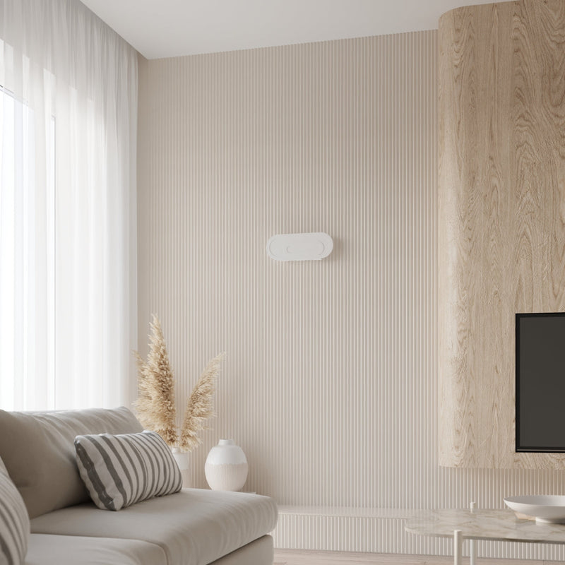Moderne Wandleuchte Saccon Weiß LED-Leuchtezauber