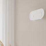 Moderne Wandleuchte Saccon Weiß LED-Leuchtezauber