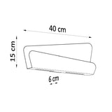 Design Wandleuchte Bascia Weiß Modern-Leuchtezauber