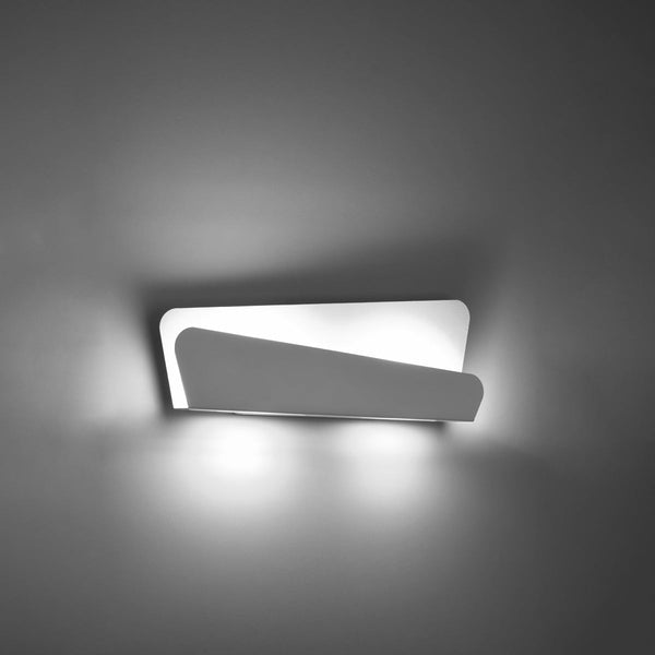 Design Wandleuchte Bascia Weiß Modern-Leuchtezauber
