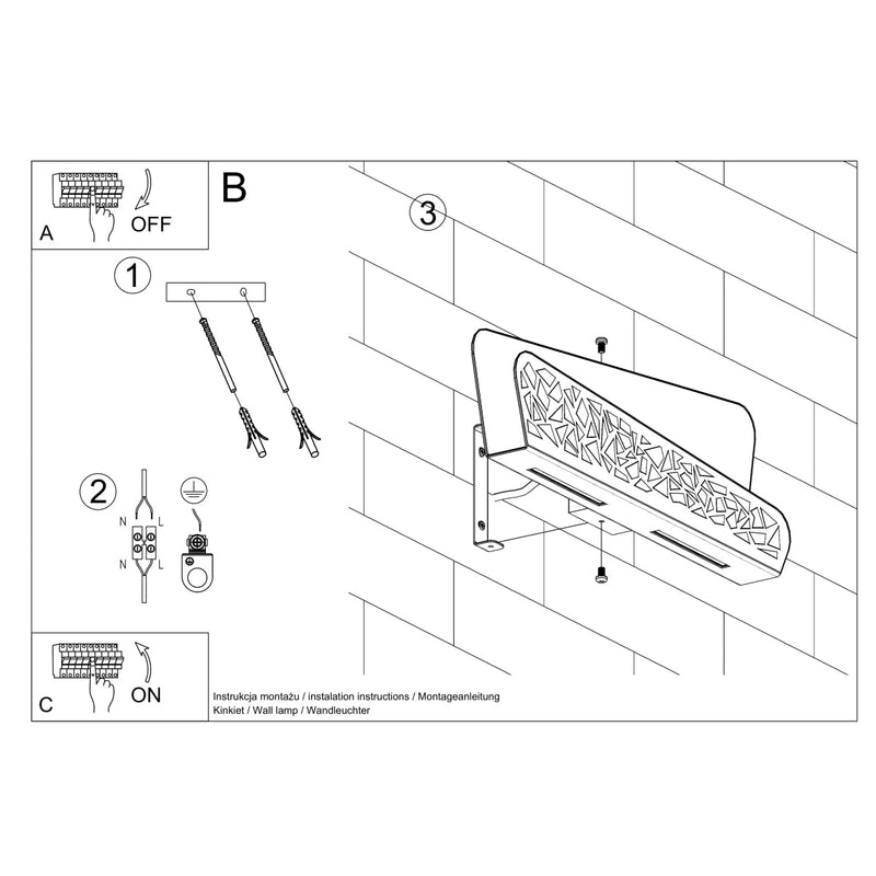 Design Wandleuchte Aliza Weiß LED-Leuchtezauber