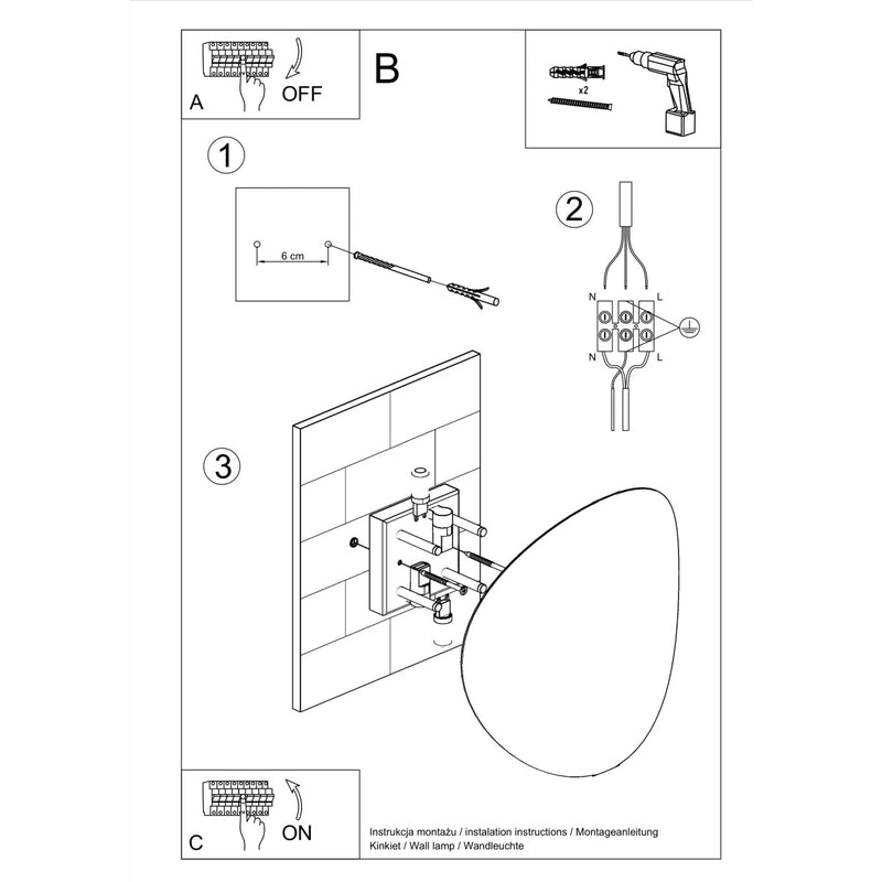 Wandleuchte Senses Weiß Modernes Design-Leuchtezauber