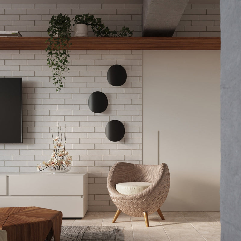 Moderne Wandleuchte Senses Schwarz Led-Leuchtezauber