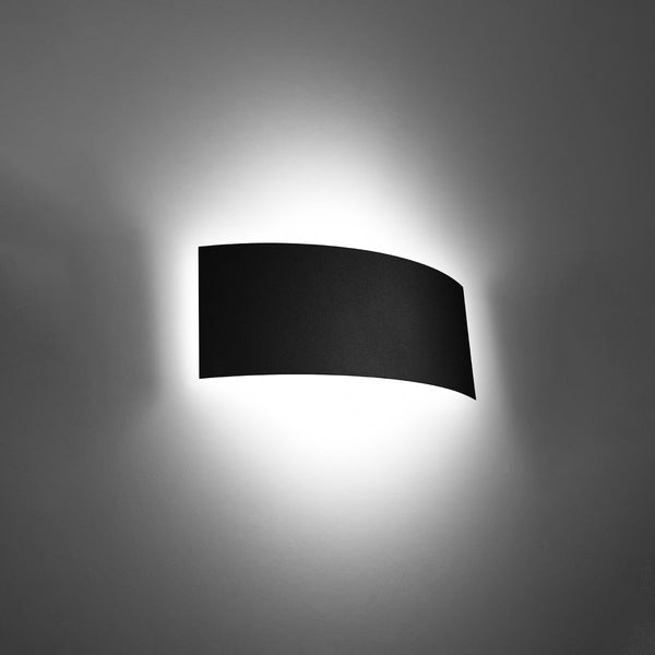 Moderne Wandleuchte Magnus Schwarz Led-Leuchtezauber