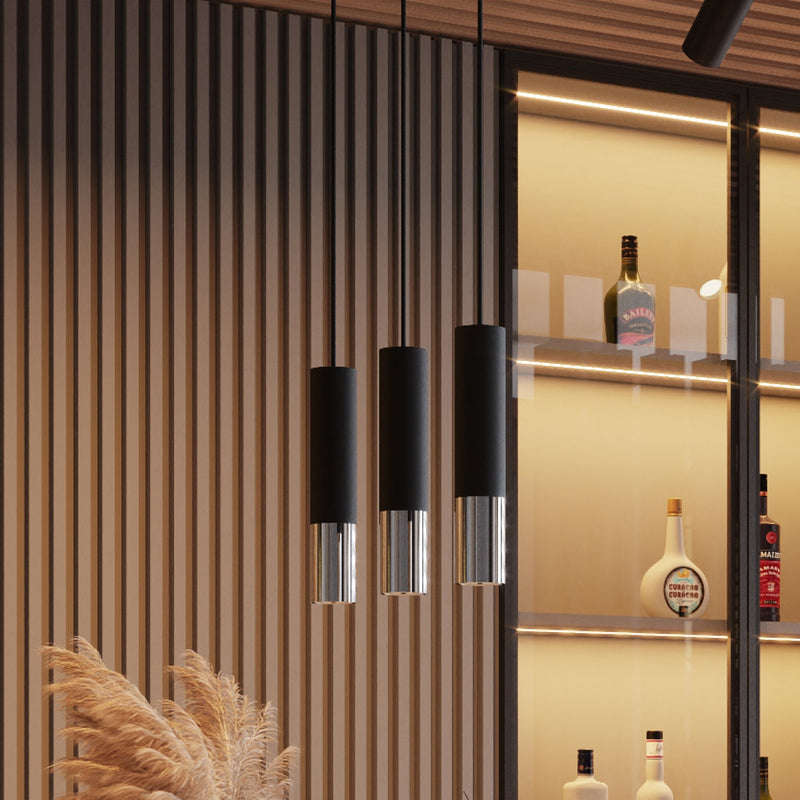 Wandleuchte Loopez Schwarz Chrom Led Design-Leuchtezauber