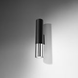 Wandleuchte Loopez Schwarz Chrom Led Design-Leuchtezauber