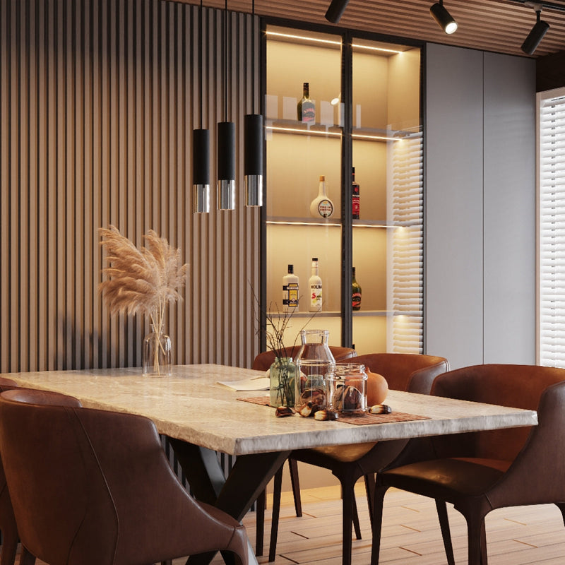 Deckenleuchte Lopez Schwarz-Chrom Stylishe Deckenleuchte Mit Kühler Chromoptik – Modern & Minimal-Leuchtezauber