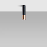 Deckenleuchte Lopez Schwarz-Kupfer Elegante Deckenleuchte Mit Warmem Kupferglanz – Modern & Wohnlich-Leuchtezauber