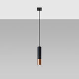 Hängeleuchte Loopez 1 – Einflammige Pendelleuchte In Schwarz & Kupfer-Leuchtezauber