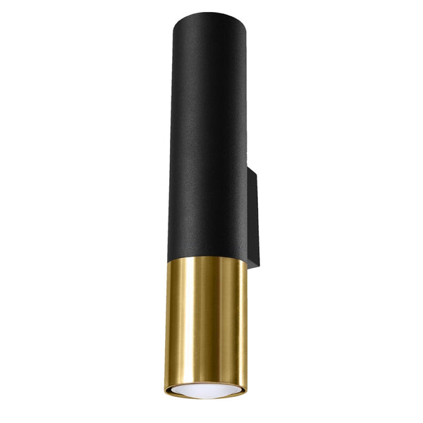 Wandleuchte Loopez Schwarz Gold Led Design-Leuchtezauber