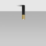 Deckenleuchte Lopez Schwarz-Gold Runde Deckenlampe Mit Goldener Innenfläche – Luxuriös & Kontrastreich-Leuchtezauber