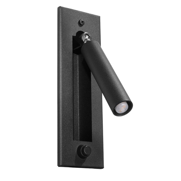 Moderne Wandleuchte Enif Schwarz Led-Leuchtezauber