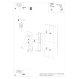 Moderne Wandleuchte Enif Schwarz Led-Leuchtezauber