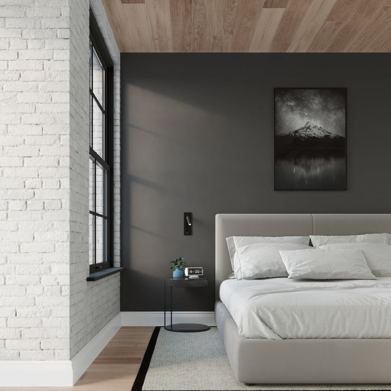 Moderne Wandleuchte Enif Schwarz Led-Leuchtezauber