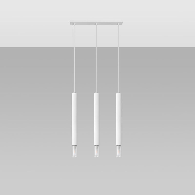 Hängeleuchte Wezyr 3 Weiß – Dreiflammig mit modernem Look-Leuchtezauber