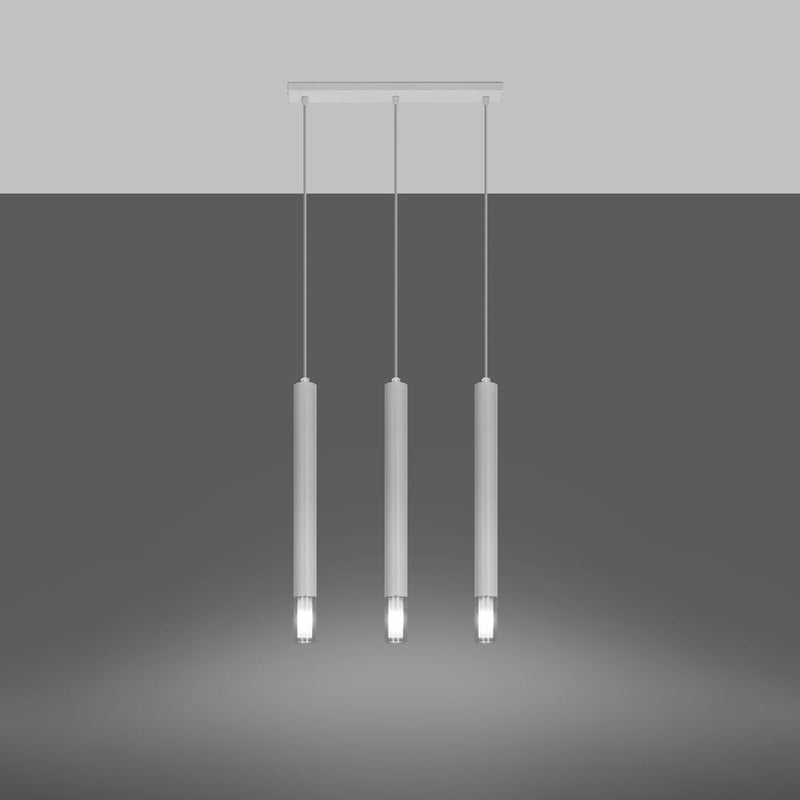 Hängeleuchte Wezyr 3 Weiß – Dreiflammig mit modernem Look-Leuchtezauber