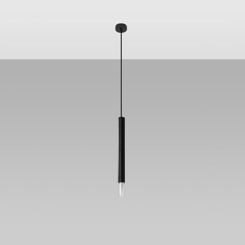 Hängeleuchte Wezyr 1 Schwarz – Moderne Metall-Pendelleuchte-Leuchtezauber