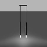 Hängeleuchte Wezyr 2 Schwarz – Zweiflammige Designlampe-Leuchtezauber