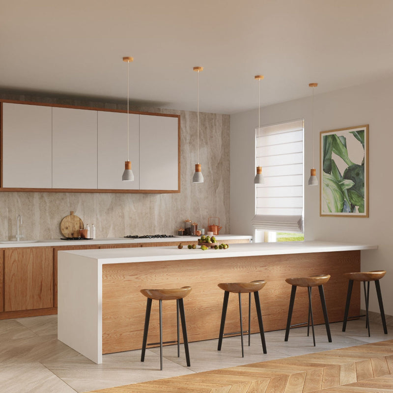 Hängeleuchte Qubic Grau – Kubisches Design im Beton-Look-Leuchtezauber