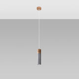 Hängeleuchte Zane 1 Grau – Einflammige Pendelleuchte modern-Leuchtezauber