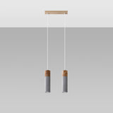 Hängeleuchte Zane 2 Grau – Zweiflammig im Industrial-Look-Leuchtezauber