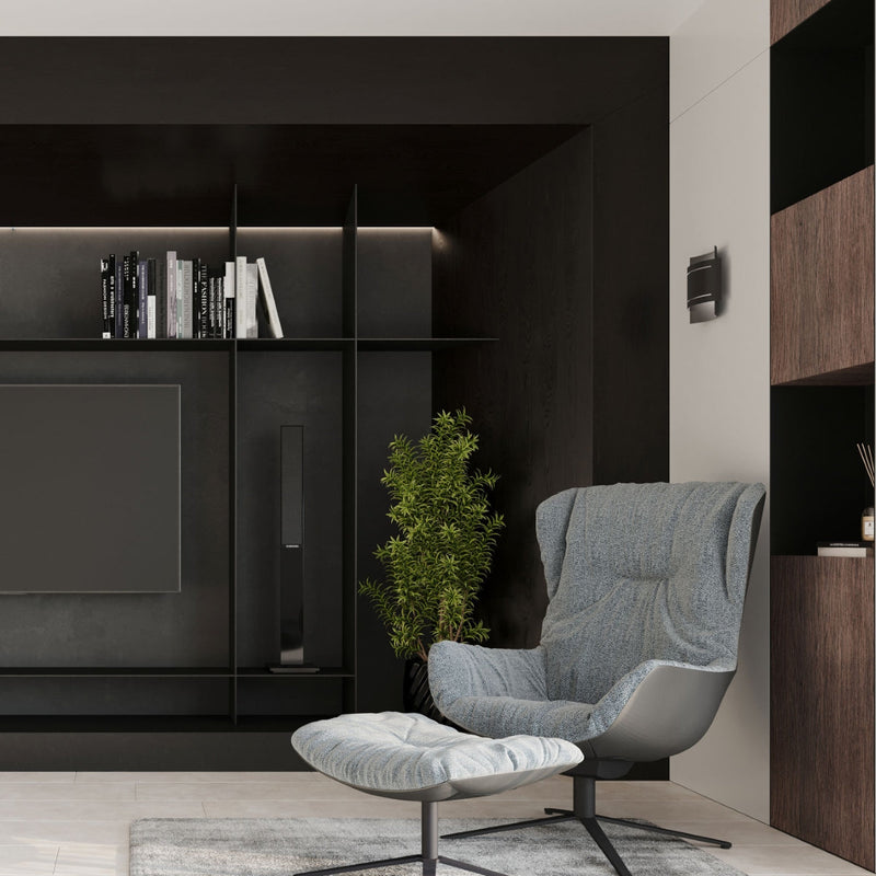 Wandleuchte Hestia Schwarz Led Design-Leuchtezauber