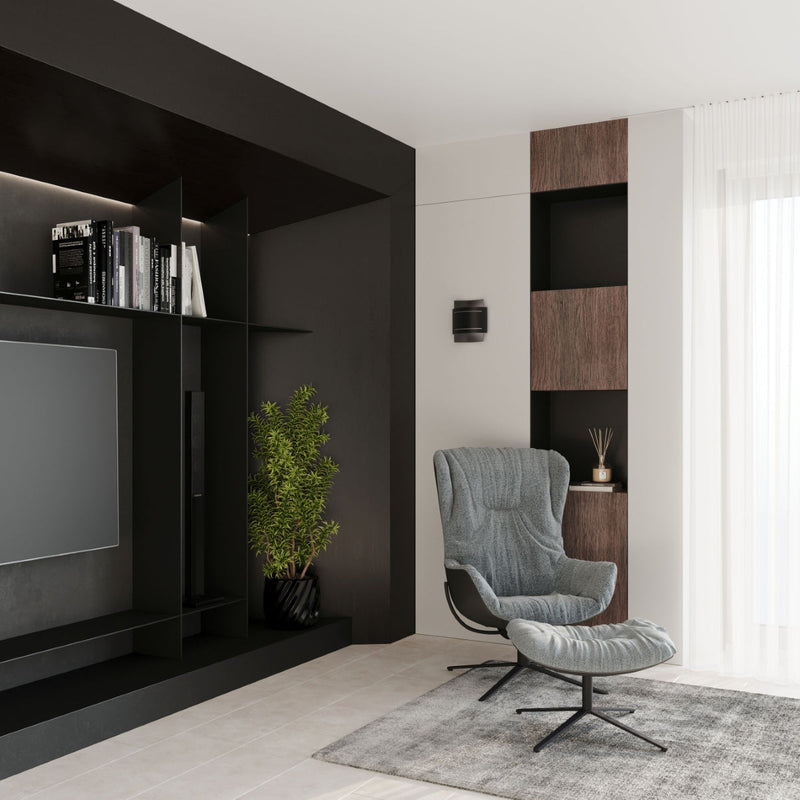 Wandleuchte Hestia Schwarz Led Design-Leuchtezauber