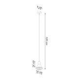 Hängeleuchte Taleja 1 Weiß ES111 – Minimalistische Spotlampe weiß-Leuchtezauber