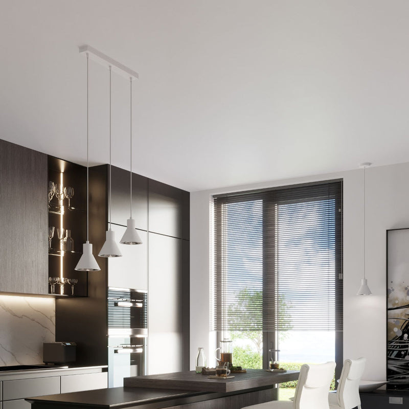 Hängeleuchte Taleja 1 Weiß ES111 – Minimalistische Spotlampe weiß-Leuchtezauber