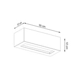 Wandleuchte Vega 30 Beton Led Modern-Leuchtezauber