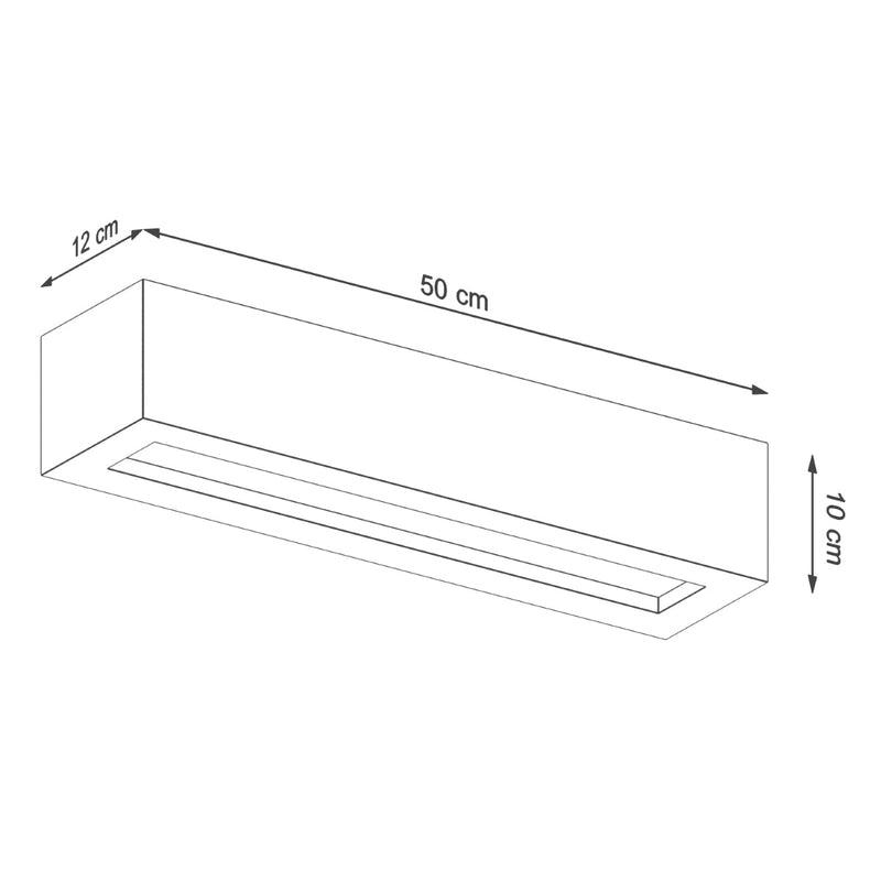 Moderne Wandleuchte Vega 50 Beton Led Design-Leuchtezauber