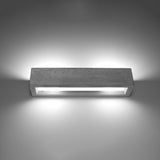 Moderne Wandleuchte Vega 50 Beton Led Design-Leuchtezauber