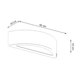 Wandleuchte Atena Beton Led Modern Design-Leuchtezauber