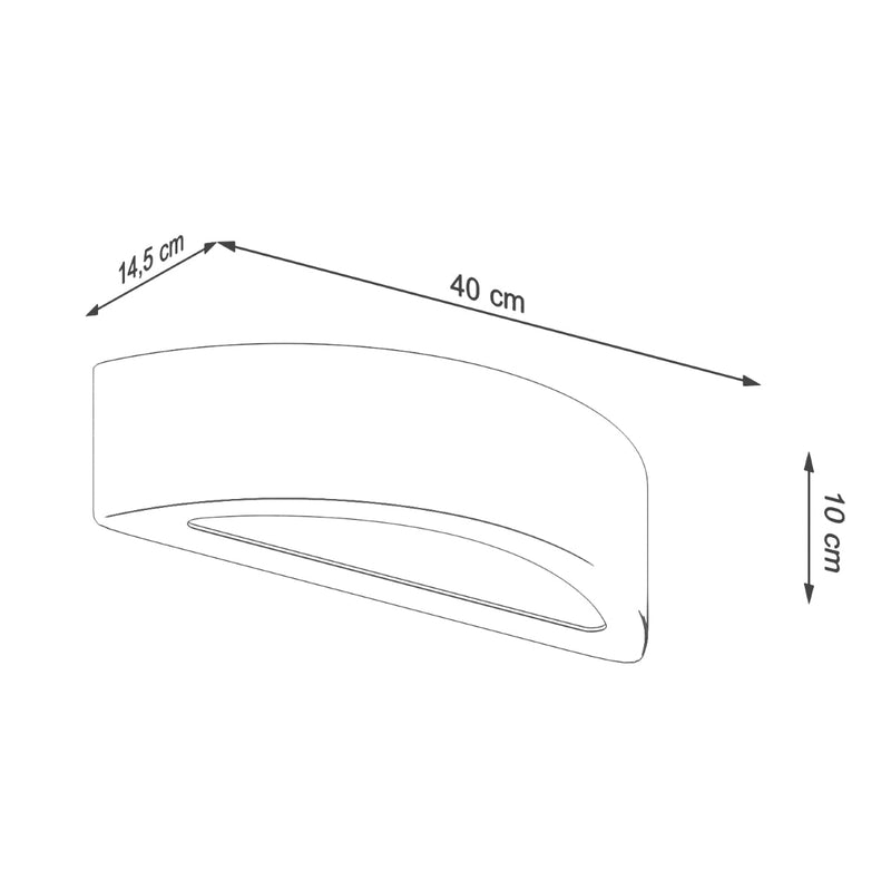 Wandleuchte Atena Beton Led Modern Design-Leuchtezauber