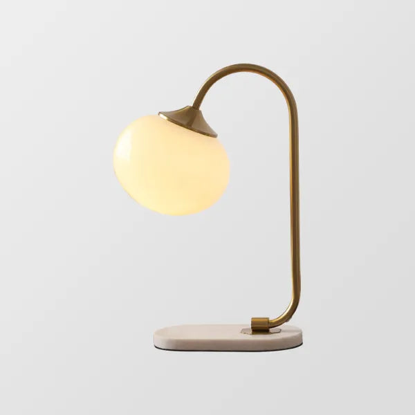 Marshmallow Tischlampe aus Metall und Glas-Leuchtezauber